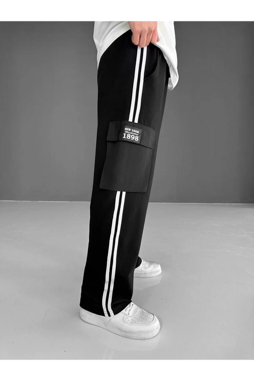 Oversize Kargo Pantolon – Şeritli