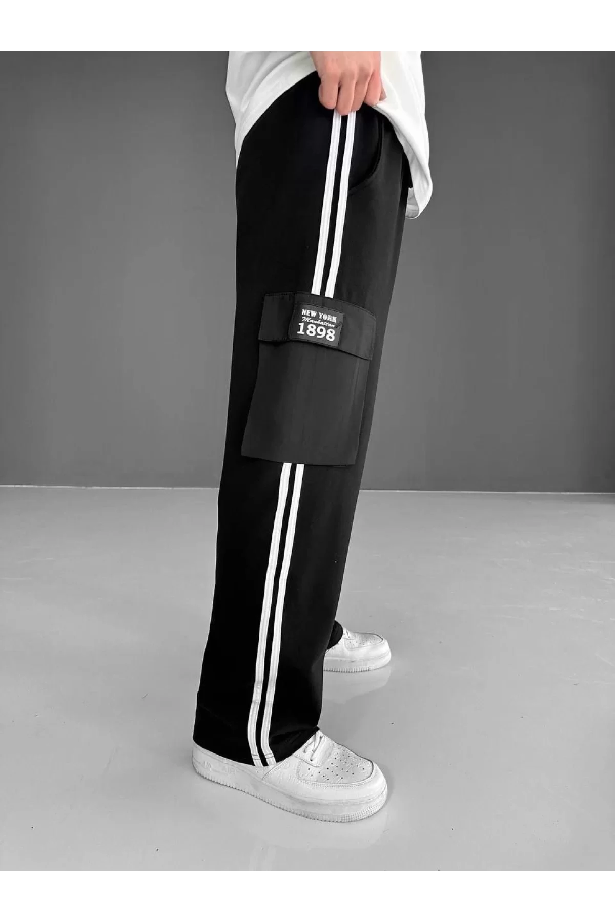 Oversize Kargo Pantolon – Şeritli