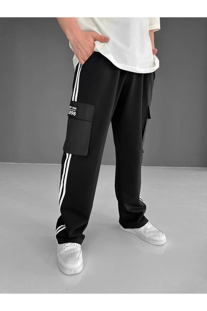 Oversize Kargo Pantolon – Şeritli