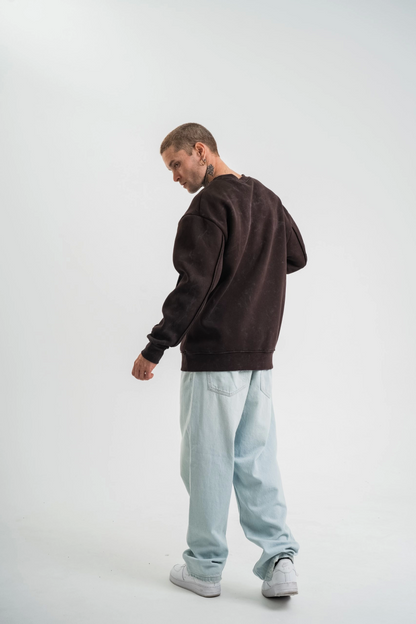 Unisex Bisiklet Yaka Özel SweatShirt