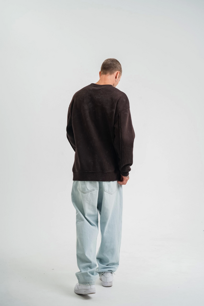 Unisex Bisiklet Yaka Özel SweatShirt