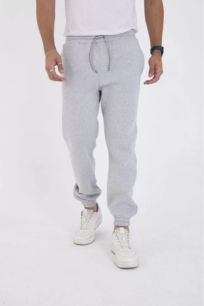 Unisex Kışlık Üç İplik Lastikli Eşofman Pantolon