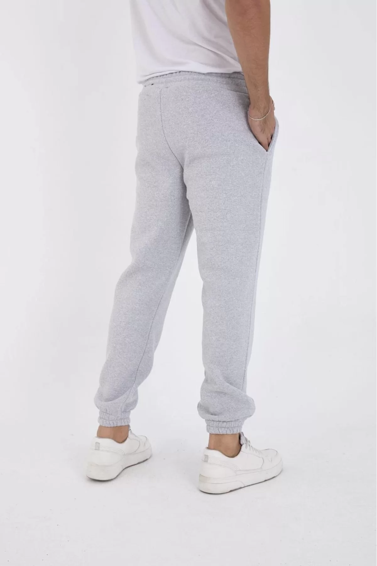 Unisex Kışlık Üç İplik Lastikli Eşofman Pantolon
