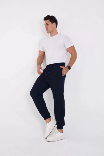 Unisex Kışlık Üç İplik Lastikli Eşofman Pantolon