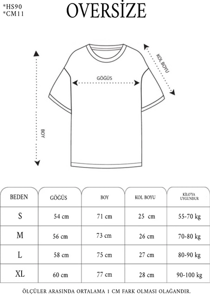 Unisex Nakış İşlemeli T-Shirt - Beyaz